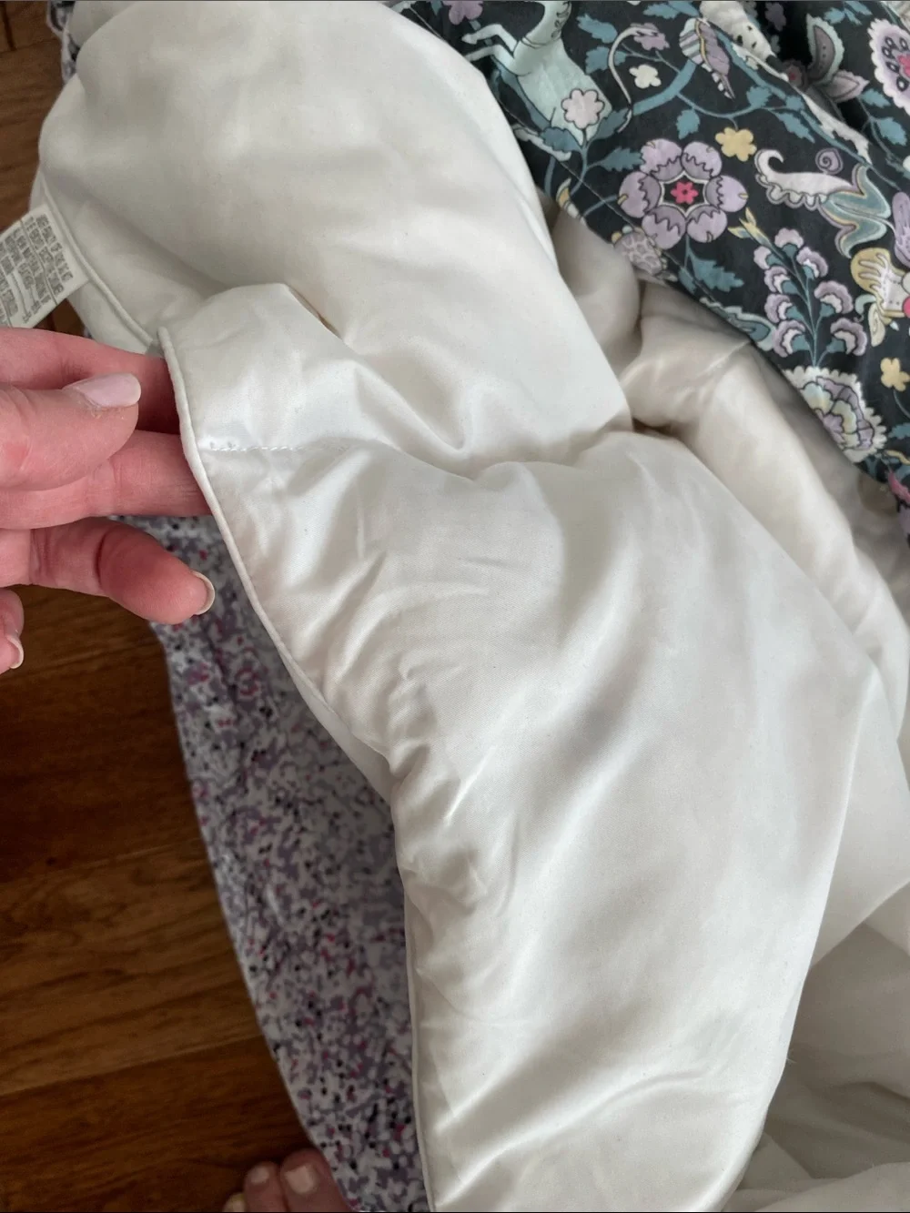 Pottery Barn Reversible Duvet with down comforter plus pillow covers
